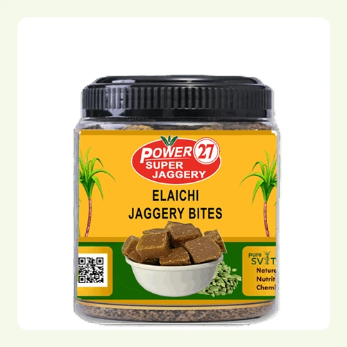 Power27 Elaichi Jaggery Bites 250gm — Cardamom Jaggery Snack