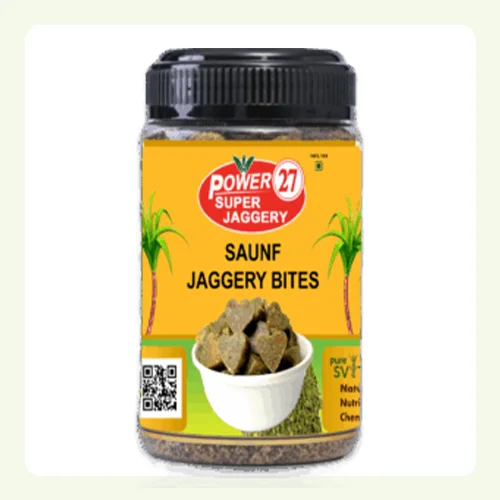 Power27 Saunf Jaggery Bites 500gm — Fennel Jaggery After Meal